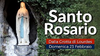 Rosario di LOURDES di oggi Domenica 23 Febbraio 2025 🔴 Misteri della Gloria