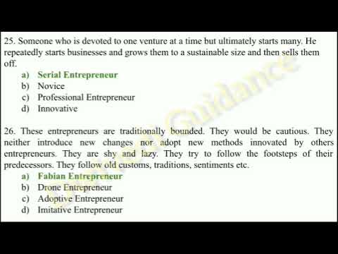 Unit 1 Entrepreneurship Exam Questions With Answer - YouTube