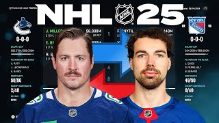 NHL 25 - JT MILLER TO RANGERS TRADE SIMULATION