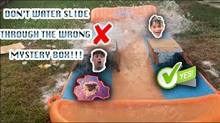 DON'T WATER SLIDE THROUGH THE WRONG SLIP 'N SLIDE MYSTERY BOX!!! ***GROSS*** (4TH OF JULY)