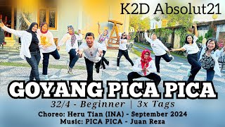 Goyang Pica Pica Line Dance | Beginner | Heru Tian (INA) - @herutianlinedance1398