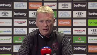 Moyes on "rank and rotten" red card as West Ham remain "right in mix" for top-four finish.