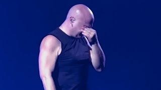 A tearful David Draiman shares a powerful, very personal story during Disturbed concert