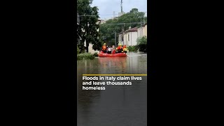 Floods in Italy claim lives and leave thousands homeless | AJ #shorts