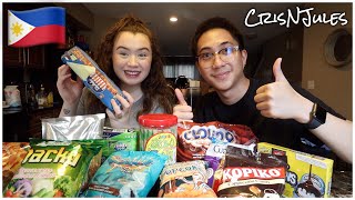 CANADIAN GF TRIES FILIPINO SNACK FOR THE FIRST TIME! (Nagustuhan niya kaya?  | CrisNJules