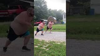 Fat mans running race comedy, best video ever, try not to laugh