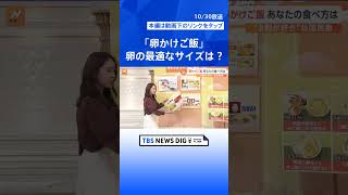 “8割が好き”な国民食「卵かけご飯」 卵選びはM・Lサイズどっちが最適？ 混ぜ方は？ 醤油はご飯にかける？【Nスタ解説】｜TBS NEWS DIG #shorts