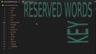 Become Proficient In Python Programming JT Devs | Reserved Words