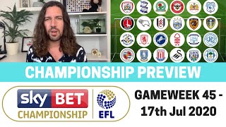 EFL Championship Preview - GW45