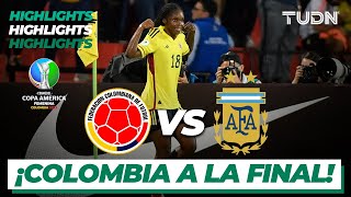 HIGHLIGHTS | Colombia vs Argentina | Copa América Femenil 2022 - SEMIFINAL | TUDN