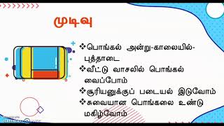 நான் கொண்டாடிய பொங்கல் விழா