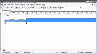 Beginner PHP Tutorial - Lesson №27 - for Loop