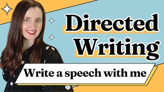 Directed Writing 🌟 Write a Speech With Me! 🌟 For IGCSE First Language English Paper 2 0500/0990🌟