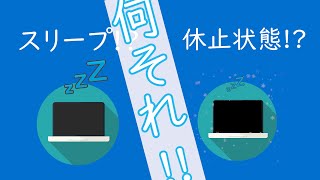 Windowの【スリープモード】【休止状態】の解説