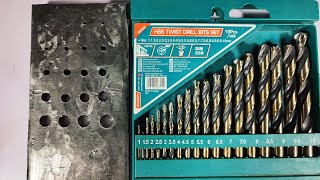 مراجعه ارخص طقم بنط في مصر توتال| Twist Drill Bits Set Total Review