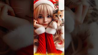 【子猫】もうすぐクリスマス！All I Want For Christmas Is You #shorts #子猫#クリスマス #マライアキャリー