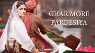 Ghar more pardesiya | full audio song | kalank