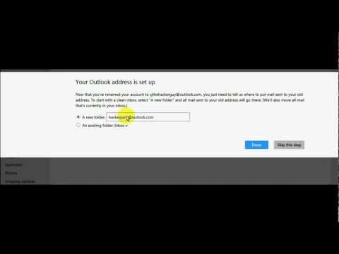 How To Change Your Email Address Name in Outlook.com - HD How To Change Your Email Address Name in Outlook.com - HD