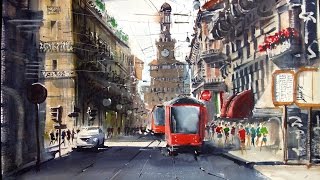 Italy cityscape in Milano