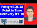 PostgreSQL 18 PITR Tutorial | Point in Time Recovery and pg_basebackup Step-by-Step Backup & Restore