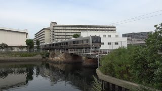 207系X1編成 普通 和田岬行き 和田旋回橋通過