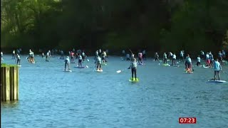 BBC Breakfast : Competitions are taking place on paddle boards all over Europe