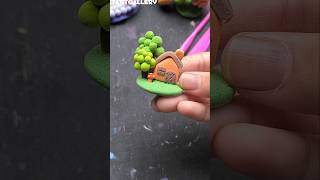 Making mini house with super clay💫🏡✨ #clay #claycraft #clayart #diy  #shorts #ytshorts