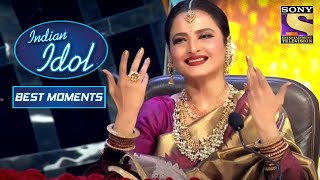 Himesh ने Rekha Ji के लिए 'Ladki Hai Ya Shola' पे गाया | Indian Idol Season 12