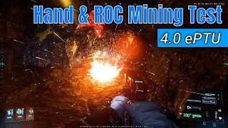 A Quick Hand \u0026 ROC Mining Test In PYRO 4.0 ePTU | Star Citizen 4k