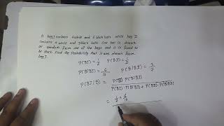 Baye's Theorem example in Probability