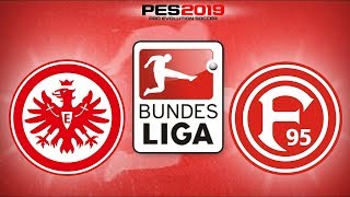 PES 2019 - Eintracht Frankfurt x Fortuna Düsseldorf | Bundesliga 18-19 | Gameplay. PS4