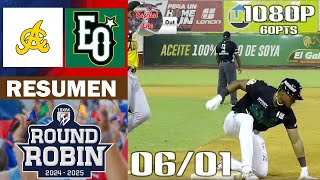 Resumen: Estrellas Orientales vs Águilas Cibaeñas | Round Robin (06/01/2025)