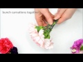 how to make a faux peonies by using fresh carnations