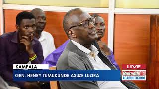 Gen. Henry Tumukunde  asuze Luzira.