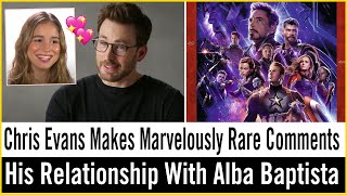 Chris Evans Makes Marvelously Rare Comments About His Relationship With Alba Baptista