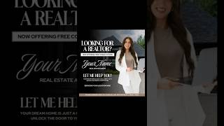 Realtor Flyer | Real Estate Agent | Canva Template | Canva Tutorial