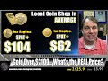 this is the real price of gold... buying 1 oz gold coins