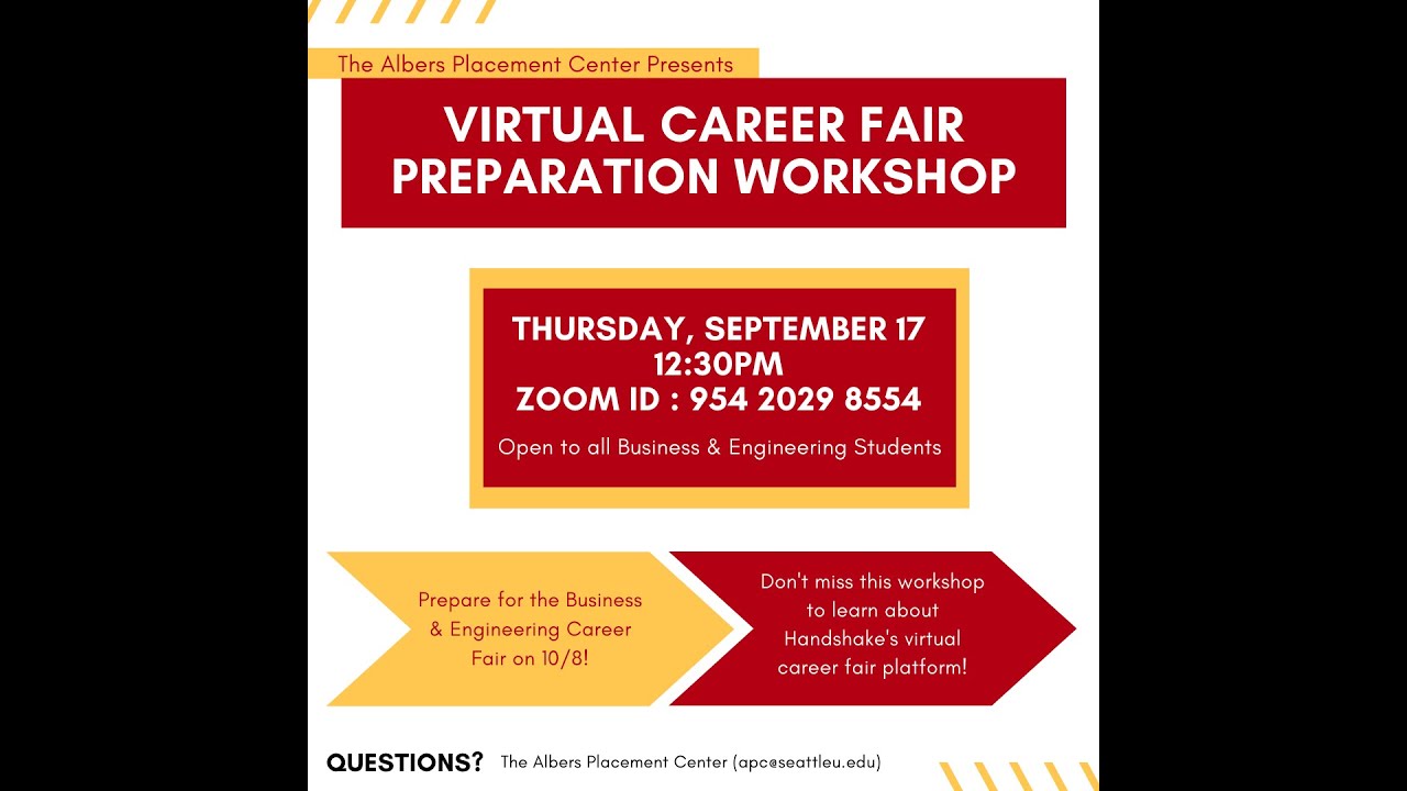Acc Workshop Virtual Career Fair Preparation Youtube