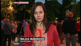 Marinović: Nekoliko stotina ljudi na protestima u Podgorici