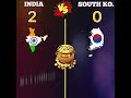 😱 india v s south korea🤠 full comparison video shorts youtubeshorts comparison