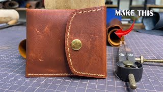 Process of Making an Ordinary Wallet with Premium Vegetable Tanned Leather