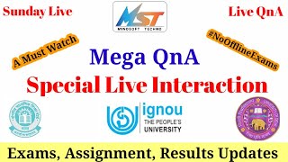 Mega QnA #LIVE Session || IGNOU, CBSE & DU || Ask Query Live