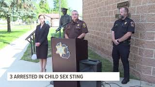 3 arrested in Mason County following undercover sting against child predators