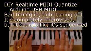 Realtime MIDI Quantizer (Arduino DIY device)