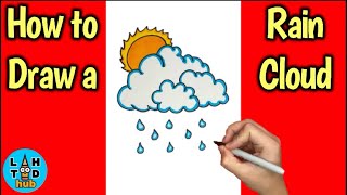How to Draw a Rain Cloud Easy