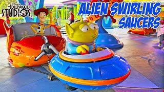 Alien Swirling Saucers in Toy Story Land at Hollywood Studios Walt Disney World (Jan 2024) [4K]