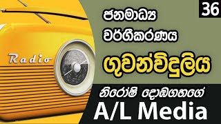 ජනමාධ්‍ය වර්ගීකරණය - ගුවන්විදුලිය - [Communication \u0026 Media Studies - A/L]