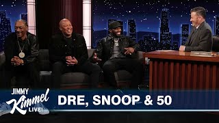 Jimmy Kimmel Interviews Dr. Dre, Snoop Dogg & Curtis “50 Cent” Jackson