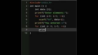 C Program to Access Array Elements Using Pointer in 50 X Speed 🥵 #education #fun #shorts