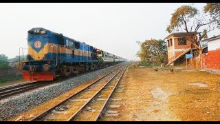 Panchagarh Express (794)  Passing Haldibari Rail Gate, Parbatipur